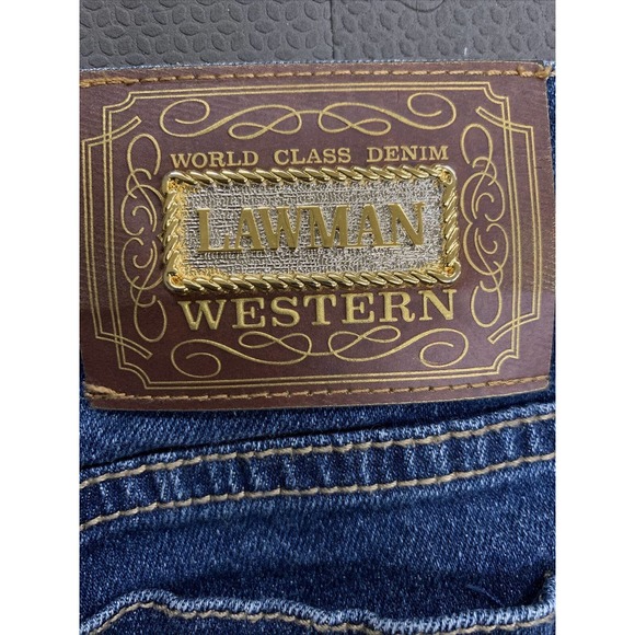 Lawman Denim Western Womens Jeans Sz. 5 Medium Wash FS Benefits Charity - Picture 5 of 12